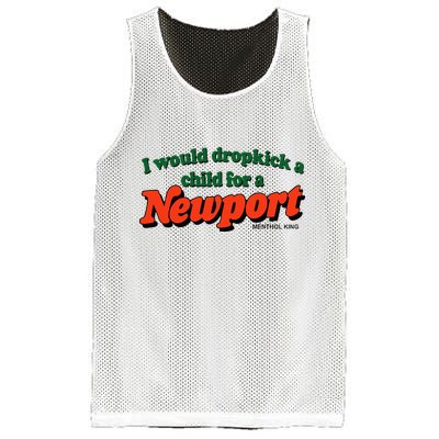 I Would Dropkick A Child For A Newport Menthol King Mesh Reversible Basketball Jersey Tank