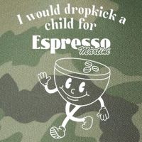 I Would Dropkick A Child For Espresso Martini Legacy Tie Dye Trucker Hat