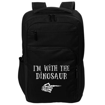 Im With Dinosaur Matching Partner Couple Costume Halloween Impact Tech Backpack