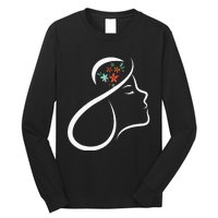 INTERNATIONAL WOMEN'S DAY FLORAL MARCH 8 WOMAN FACE Long Sleeve Shirt