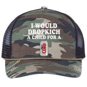 I Would Dropkick A Child Diet Funny Retro Rope Trucker Hat Cap