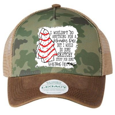 I Wouldn't Do Anything For A Klondike Bar Christmas Xmas Tree Legacy Tie Dye Trucker Hat