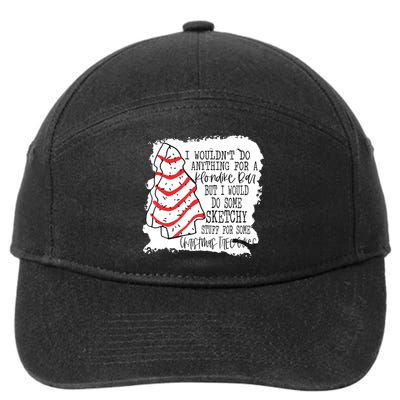 I Wouldn't Do Anything For A Klondike Bar Christmas Xmas Tree 7-Panel Snapback Hat