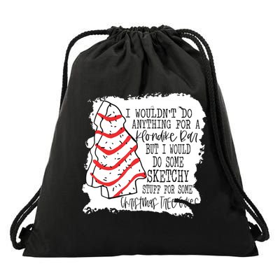 I Wouldn't Do Anything For A Klondike Bar Christmas Xmas Tree Drawstring Bag
