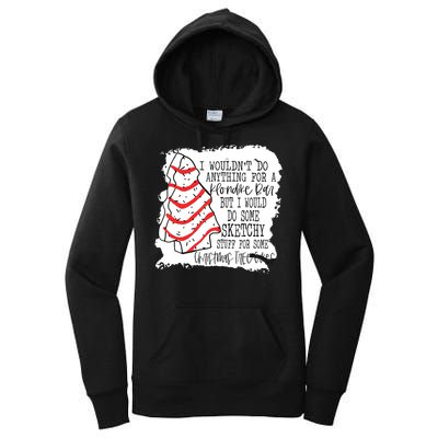 I Wouldn't Do Anything For A Klondike Bar Christmas Xmas Tree Women's Pullover Hoodie