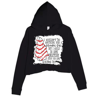 I Wouldn't Do Anything For A Klondike Bar Christmas Xmas Tree Crop Fleece Hoodie