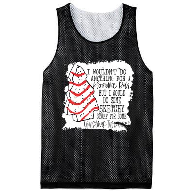 I Wouldn't Do Anything For A Klondike Bar Christmas Xmas Tree Mesh Reversible Basketball Jersey Tank