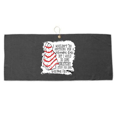 I Wouldn't Do Anything For A Klondike Bar Christmas Xmas Tree Large Microfiber Waffle Golf Towel