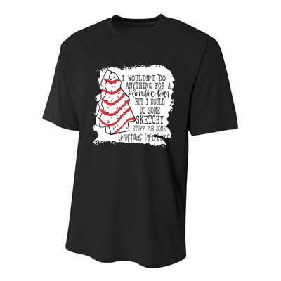 I Wouldn't Do Anything For A Klondike Bar Christmas Xmas Tree Youth Performance Sprint T-Shirt