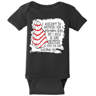 I Wouldn't Do Anything For A Klondike Bar Christmas Xmas Tree Baby Bodysuit