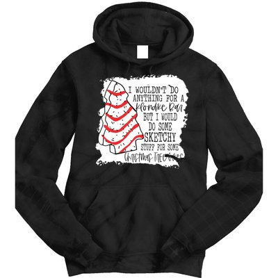 I Wouldn't Do Anything For A Klondike Bar Christmas Xmas Tree Tie Dye Hoodie