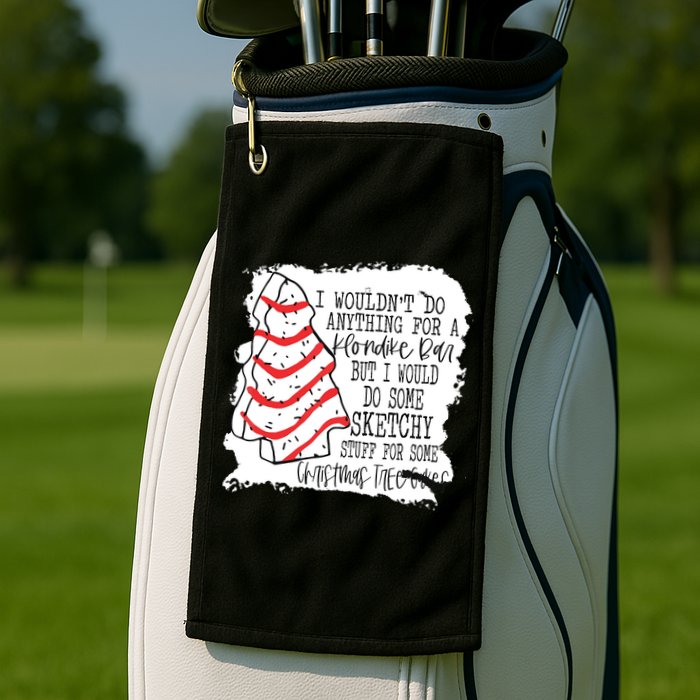 I Wouldn't Do Anything For A Klondike Bar Christmas Xmas Tree Golf Towel
