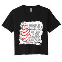 I Wouldn't Do Anything For A Klondike Bar Christmas Xmas Tree Crop Top