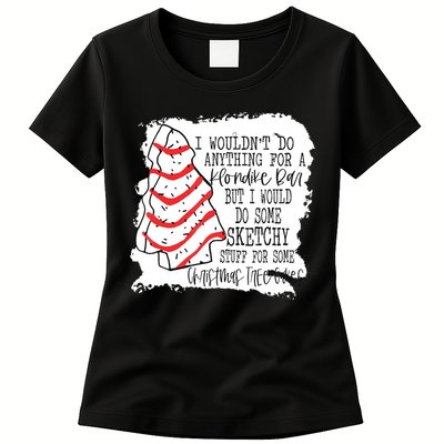 I Wouldn't Do Anything For A Klondike Bar Christmas Xmas Tree Womens T-Shirt