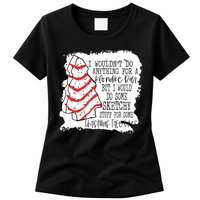I Wouldn't Do Anything For A Klondike Bar Christmas Xmas Tree Womens T-Shirt