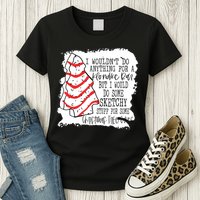 I Wouldn't Do Anything For A Klondike Bar Christmas Xmas Tree Womens T-Shirt