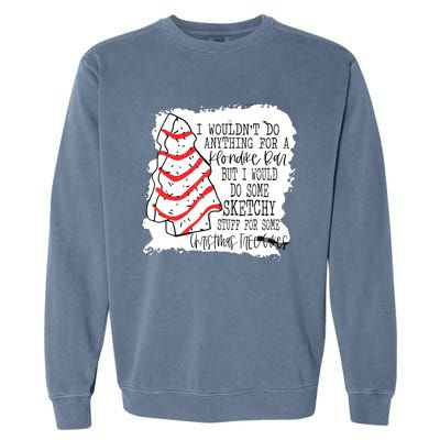 I Wouldn't Do Anything For A Klondike Bar Christmas Xmas Tree Garment-Dyed Sweatshirt