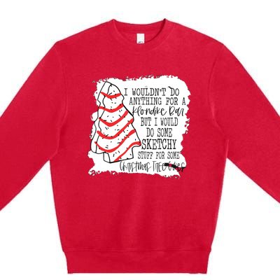 I Wouldn't Do Anything For A Klondike Bar Christmas Xmas Tree Premium Crewneck Sweatshirt