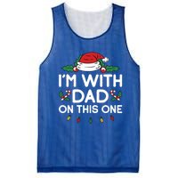 IM With Dad On This One Xmas Family Matching Christmas Gift Mesh Reversible Basketball Jersey Tank