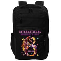 International Women Day 8 March 2024 Flowers Woman Girl Impact Tech Backpack