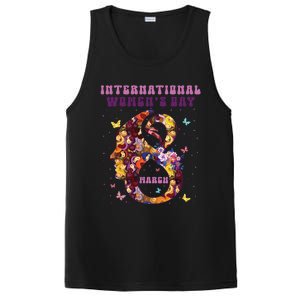 International Women Day 8 March 2024 Flowers Woman Girl PosiCharge Competitor Tank