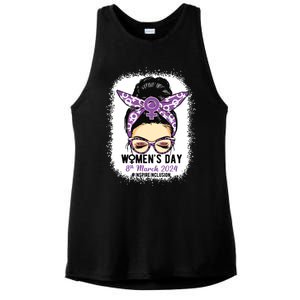 International Women Day 8 March 2024 Inspire Inclusion Ladies PosiCharge Tri-Blend Wicking Tank