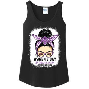 International Women Day 8 March 2024 Inspire Inclusion Ladies Essential Tank