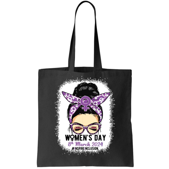 International Women Day 8 March 2024 Inspire Inclusion Tote Bag