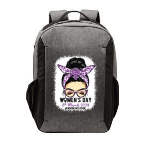 International Women Day 8 March 2024 Inspire Inclusion Vector Backpack