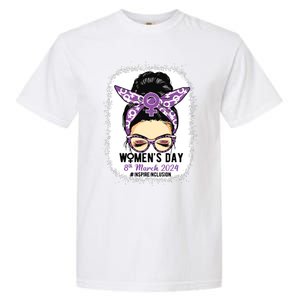 International Women Day 8 March 2024 Inspire Inclusion Garment-Dyed Heavyweight T-Shirt