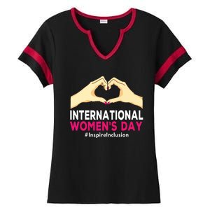 International Women Day 2024 8 March Iwd Inspire Inclusion Ladies Halftime Notch Neck Tee