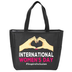 International Women Day 2024 8 March Iwd Inspire Inclusion Zip Tote Bag