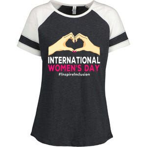 International Women Day 2024 8 March Iwd Inspire Inclusion Enza Ladies Jersey Colorblock Tee