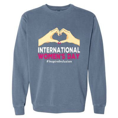 International Women Day 2024 8 March Iwd Inspire Inclusion Garment-Dyed Sweatshirt