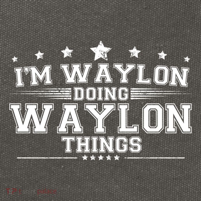 Im Waylon Doing Waylon Things Cotton Canvas Backpack