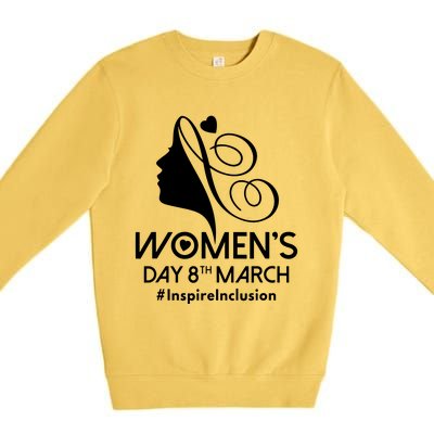 International Women Day 2024 8 March Iwd Inspire Inclusion Premium Crewneck Sweatshirt