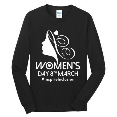 International Women Day 2024 8 March Iwd Inspire Inclusion Tall Long Sleeve T-Shirt