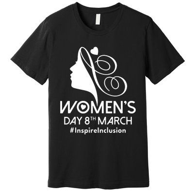 International Women Day 2024 8 March Iwd Inspire Inclusion Premium T-Shirt