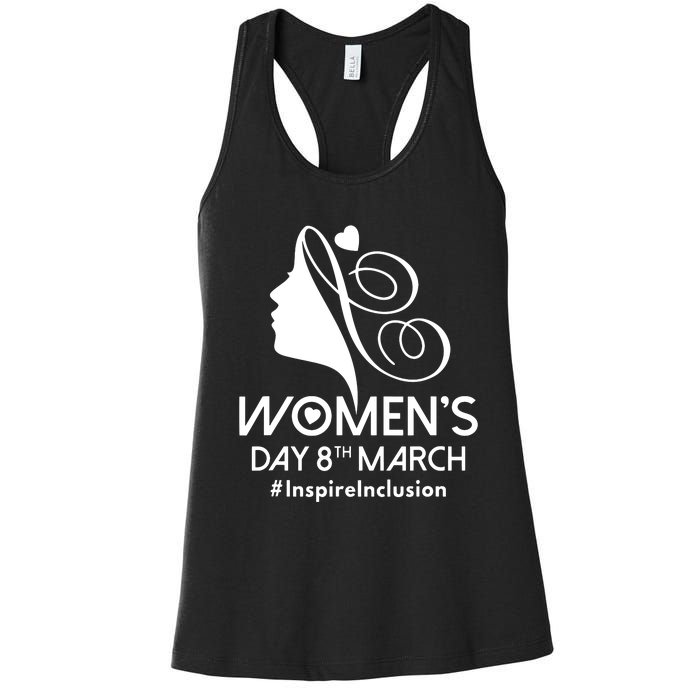 International Women Day 2024 8 March Iwd Inspire Inclusion Women's Racerback Tank