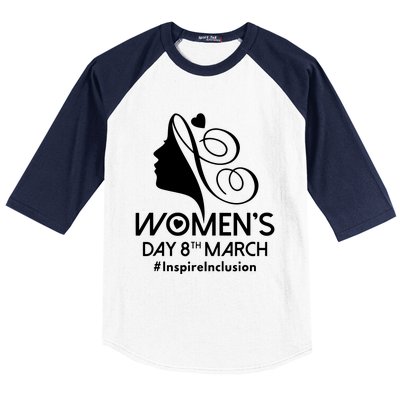 International Women Day 2024 8 March Iwd Inspire Inclusion Baseball Sleeve Shirt