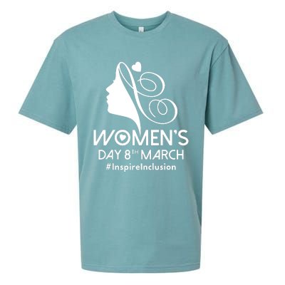 International Women Day 2024 8 March Iwd Inspire Inclusion Sueded Cloud Jersey T-Shirt