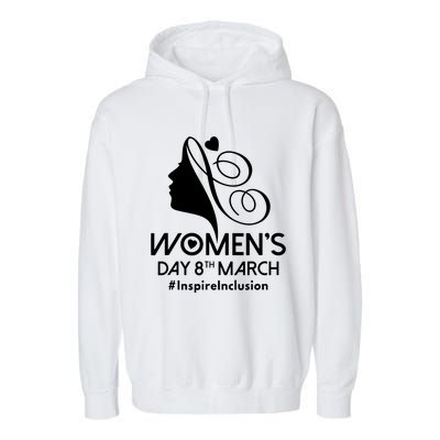 International Women Day 2024 8 March Iwd Inspire Inclusion Garment-Dyed Fleece Hoodie