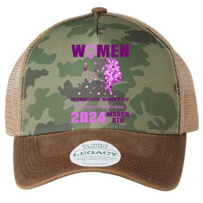 International Wo.'s Day 2024 Floral Silhouette Legacy Tie Dye Trucker Hat