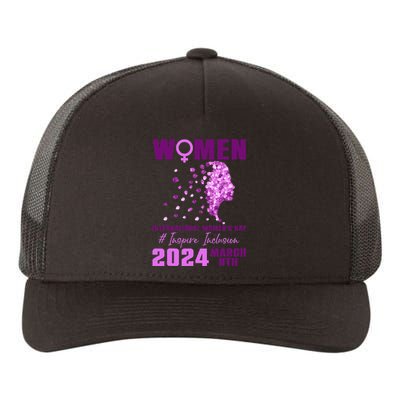 International Wo.'s Day 2024 Floral Silhouette Yupoong Adult 5-Panel Trucker Hat