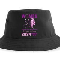 International Women Day 2024 Floral Woman Girl Silhouette Sustainable Bucket Hat