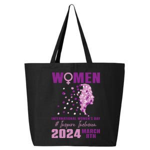 International Women Day 2024 Floral Woman Girl Silhouette 25L Jumbo Tote