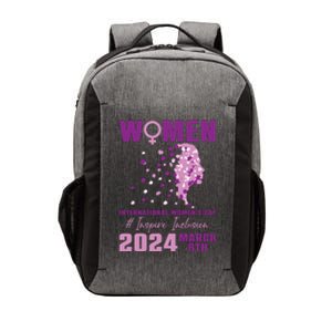 International Women Day 2024 Floral Woman Girl Silhouette Vector Backpack