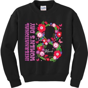 International Women Day 2024 Happy Women Day March 8 2024 Kids Sweatshirt