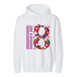 International Women Day 2024 Happy Women Day March 8 2024 Garment-Dyed Fleece Hoodie