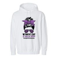 International Women Day 2024 Inspire Inclusion 8 March 24 Garment-Dyed Fleece Hoodie